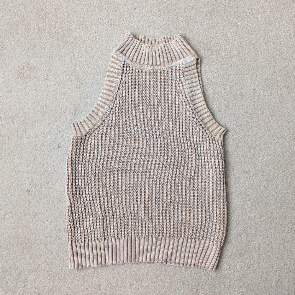 Michael Kors Knit Sleeveless Turtleneck